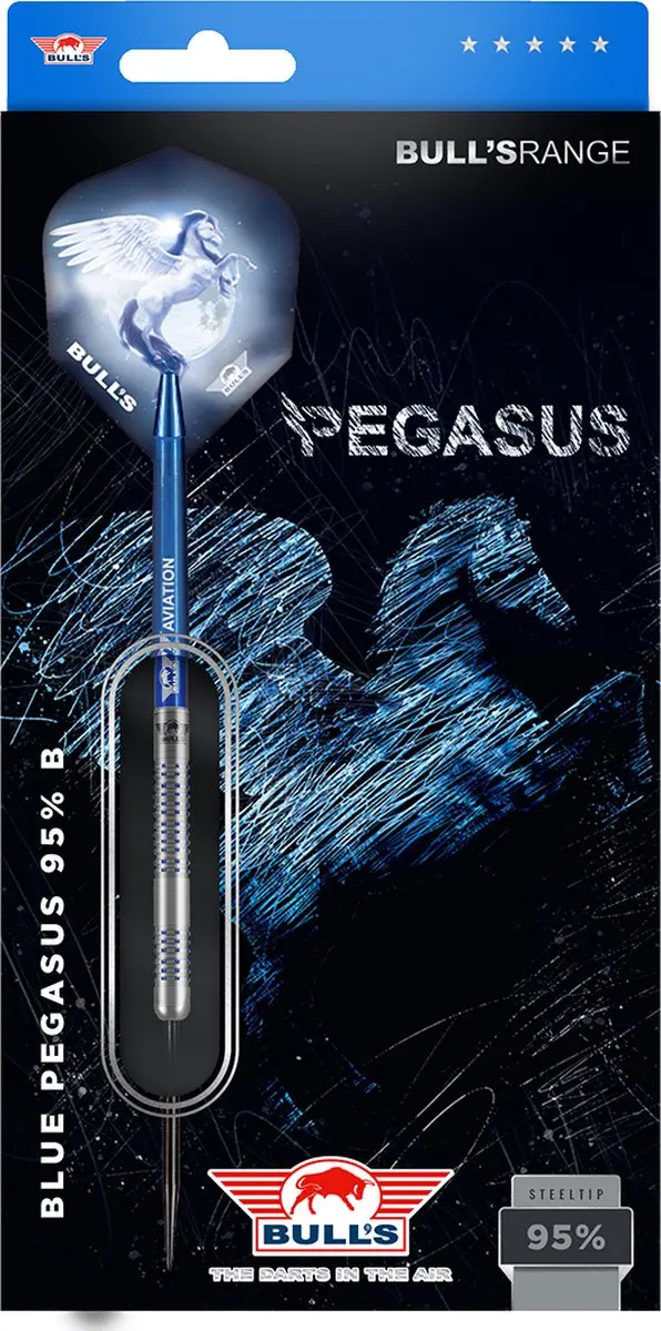 Bull's Blue Pegasus B Dartpijlen 23g - 3 Stuks