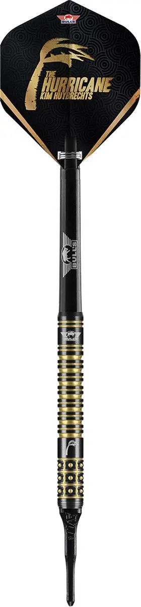 Bull's Kim Huybrechts 90% Black E2 Softtip Darts 19g - 3 Stuks - afbeelding 6 van 6