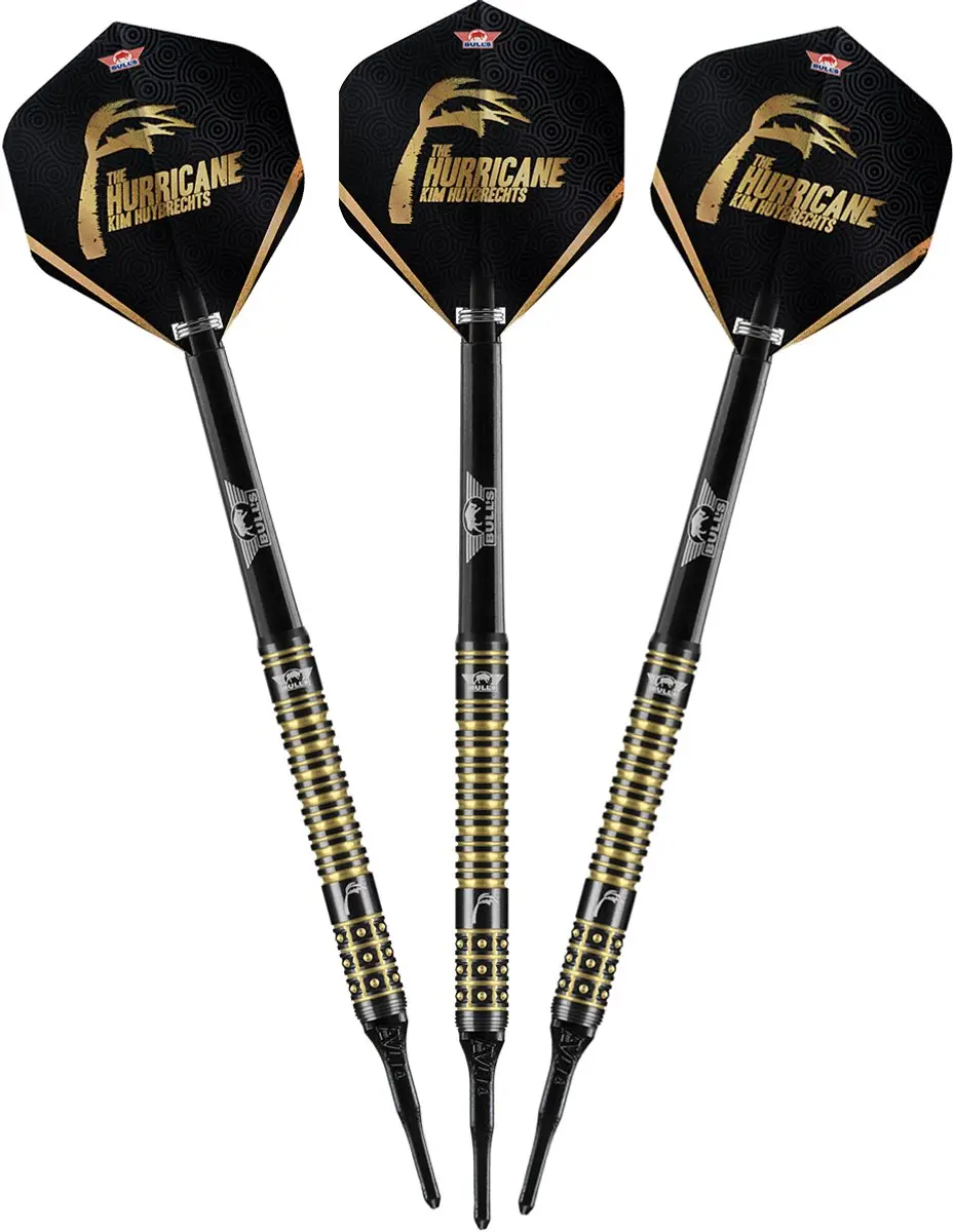 Bull's Kim Huybrechts 90% Black E2 Softtip Darts 19g