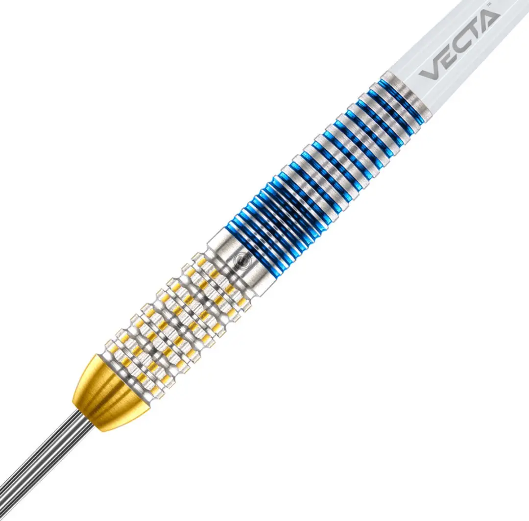 Winmau Steve Beaton Legacy Edition Dartpijlen 3 Stuks - Zilver/Blauw/Goud