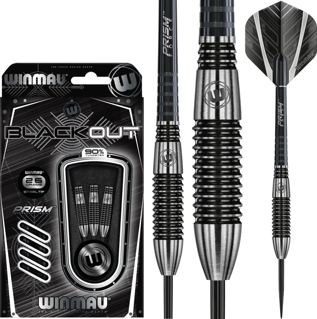 Winmau Blackout 2 Dartpijlen 3 Stuks
