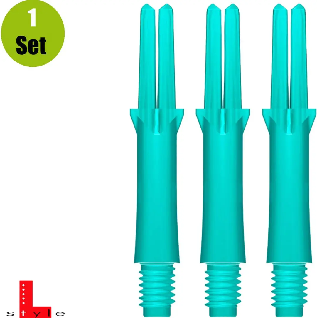 L-Style L-Shaft Locked Straight Emerald Dart Shafts SL1082 - 3 Stuks