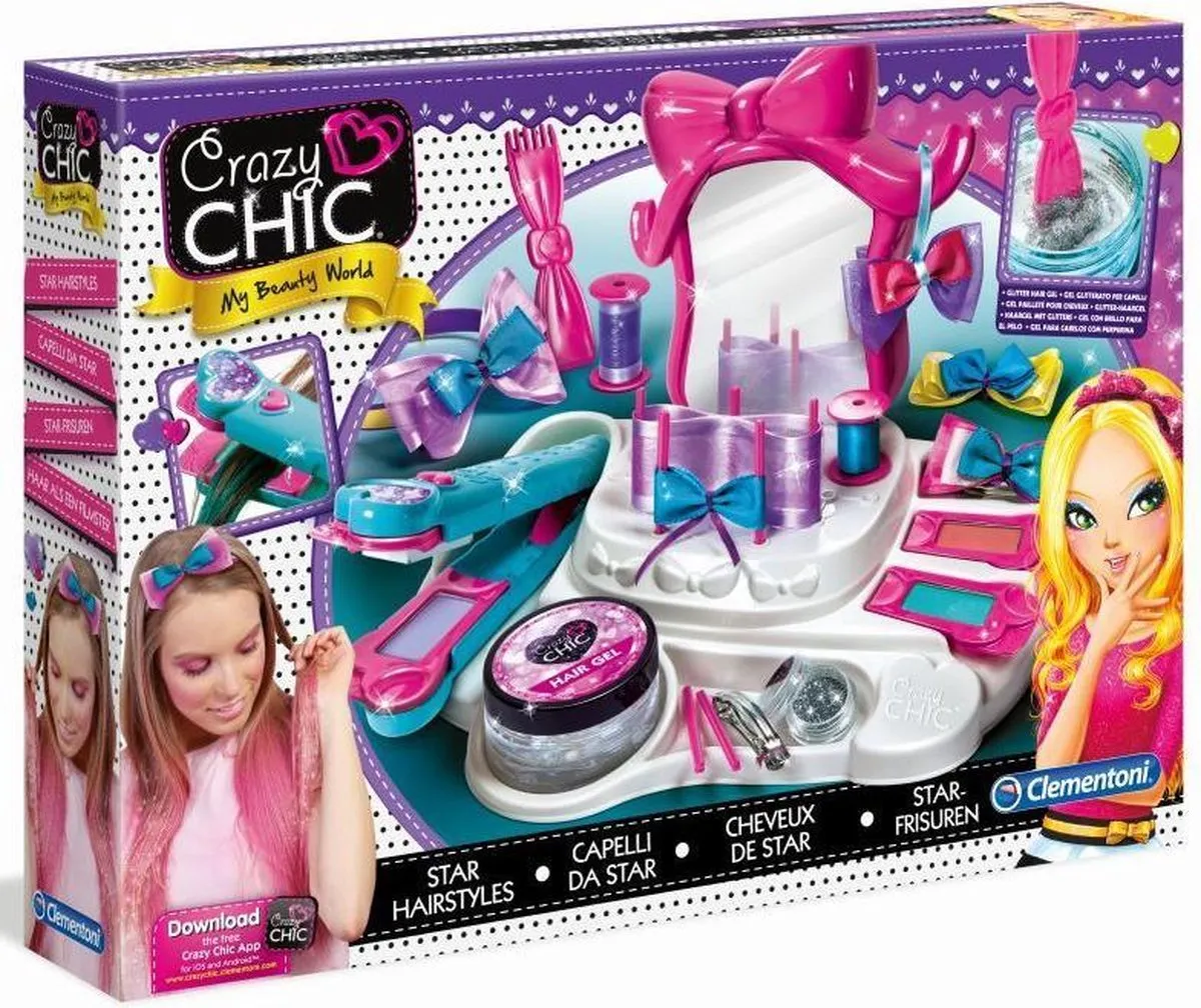 Clementoni Crazy Chic Star Hairstyle - Multicolor