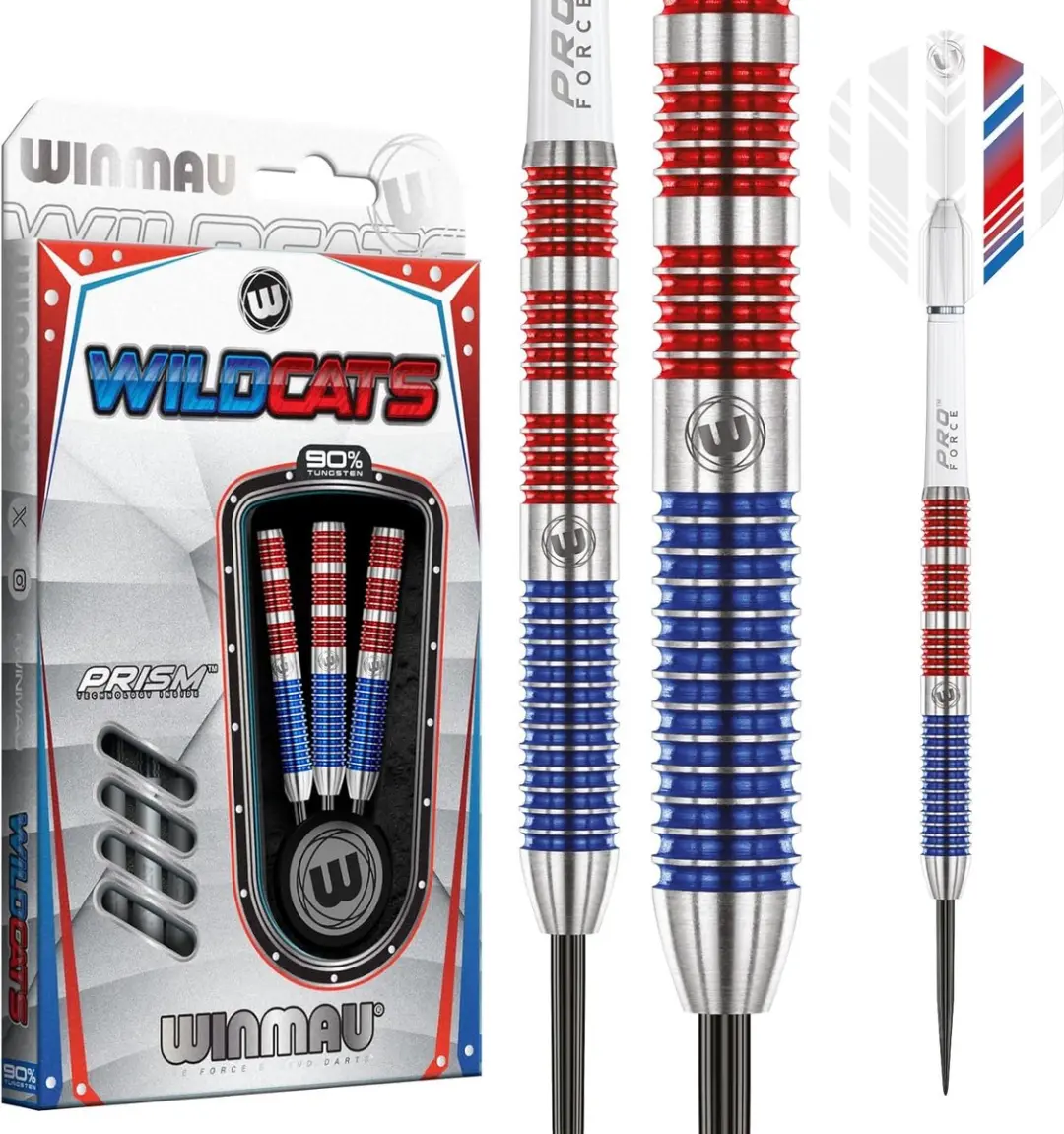 Winmau Wildcats Dartpijlen 3 Stuks - 90% - 21
