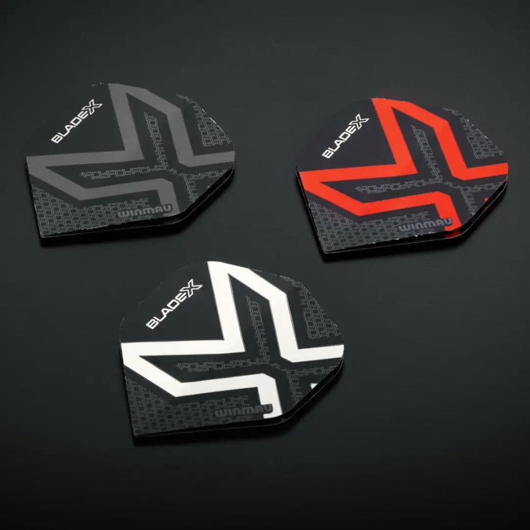 Winmau Blade X Prism Delta Dartvleugels - 3 Stuks - Zilver/Zwart