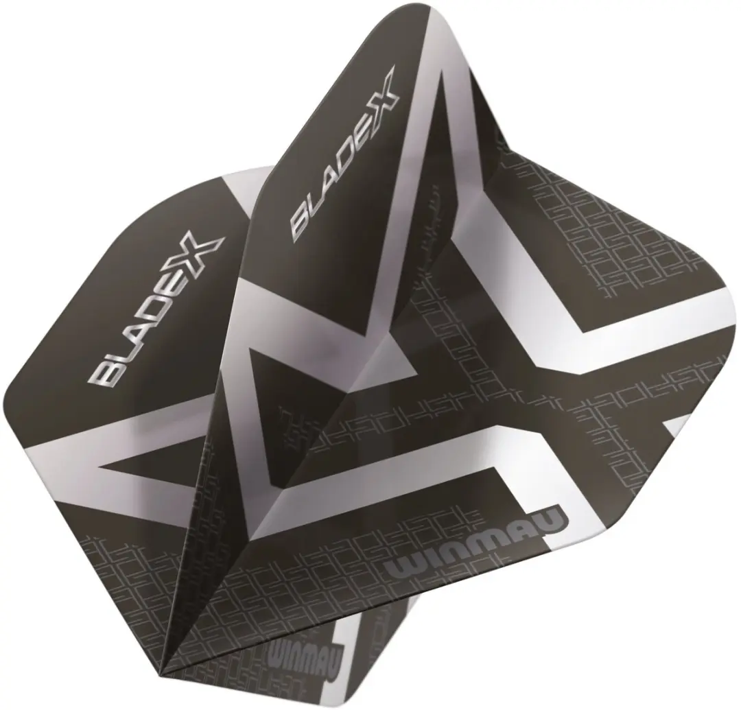 Winmau Blade X Prism Delta Dartvleugels - 3 Stuks - Zilver/Zwart - afbeelding 6 van 6
