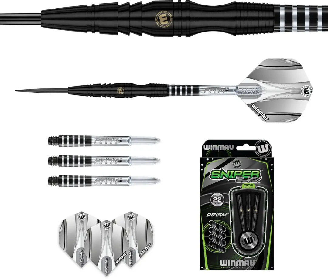 Winmau Sniper Black Dartpijlen - 3 Stuks