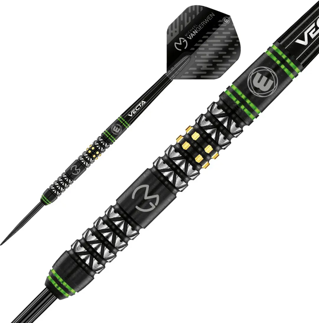 Winmau Michael van Gerwen Vantage Dartpijlen - 3 Stuks - Zwart