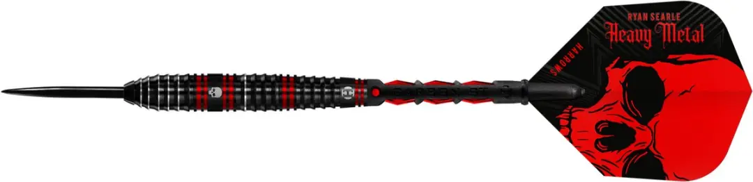 Harrows Ryan Searle 90% Tungsten Darts - 26g - 3 Stuks - Rood/Zwart