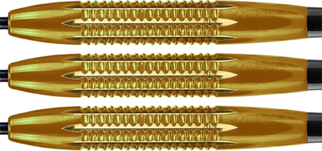 Bull's Martijn Kleermaker DG Brass Dartpijlen - 3 Stuks - Orange Gold