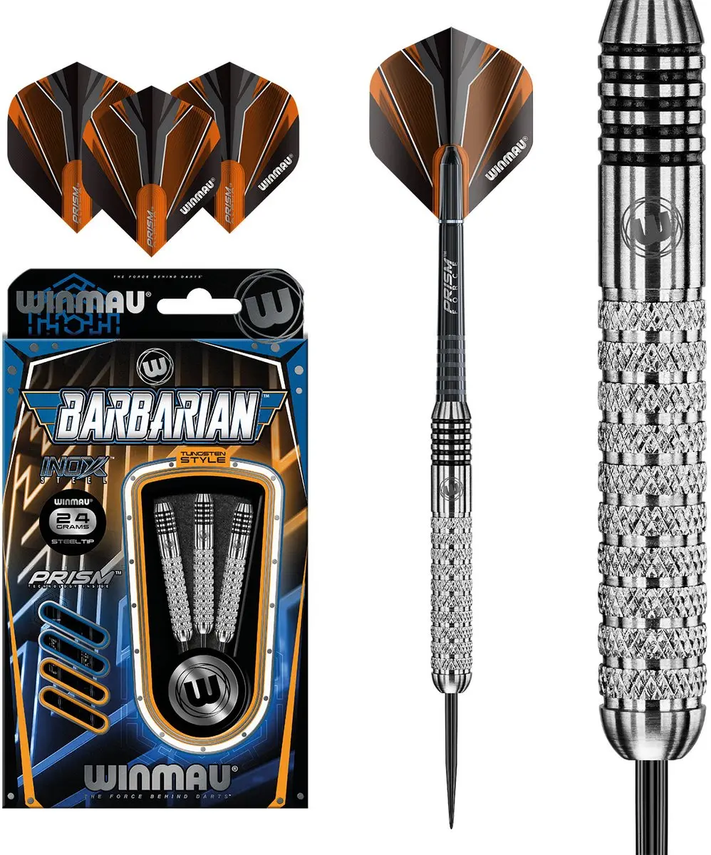 Winmau Barbarian Stainless Steel Dartpijlen - 3 Stuks - afbeelding 6 van 6