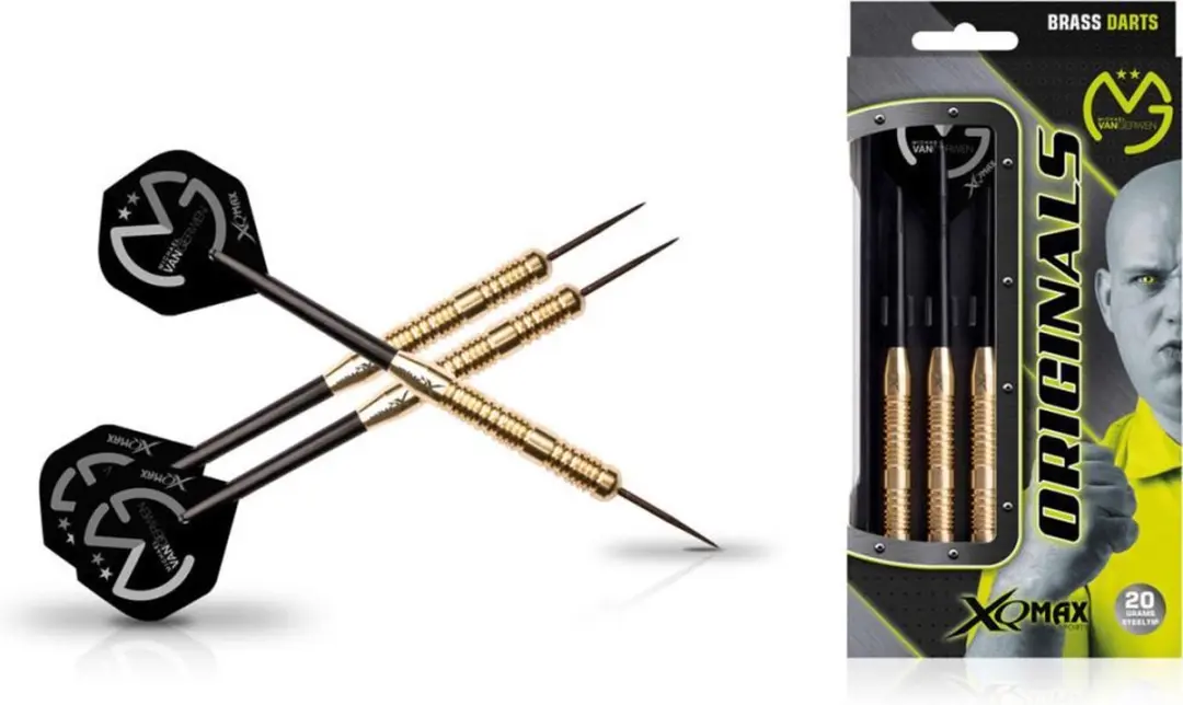 XQMax Michael van Gerwen Brass Darts 3 Stuks
