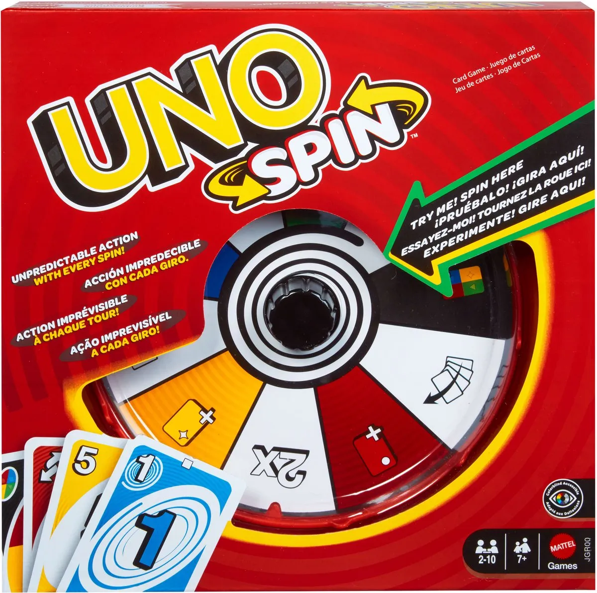 Mattel UNO Spin Bordspel JGR00 - 2-6 Spelers
