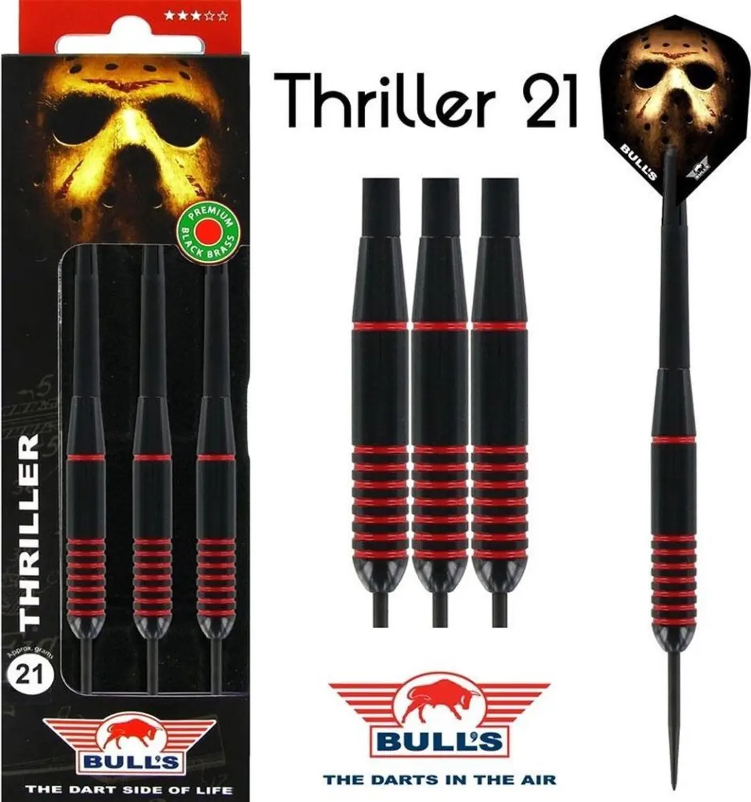 Bull's Thriller Black Brass Dartpijlen 21g