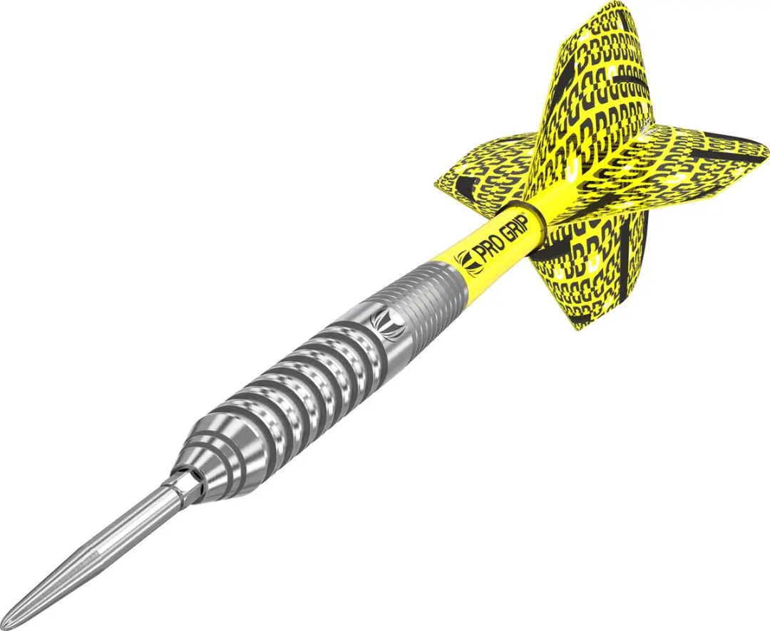 Target Bolide 02 Swiss Point Dartpijlen - 3 Stuks - Geel/Zilver