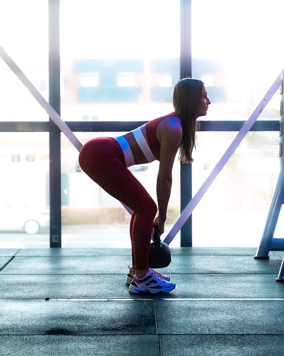 Legend Sportlegging Rood/Wit Streep M