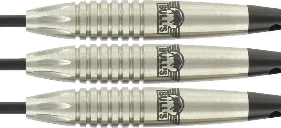 Bull's Caliber Dartpijlen 90% Tungsten - Grooved 26g - Zilver - 3 Stuks