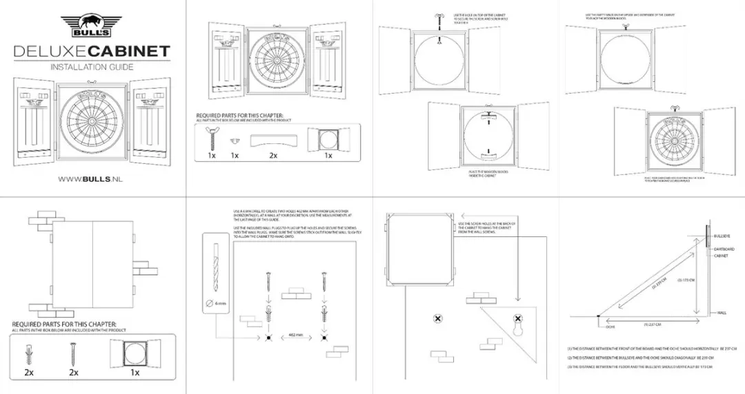 Bull's Aubergenius Deluxe Cabinet BU-67207 - 3 Stuks - Zwart