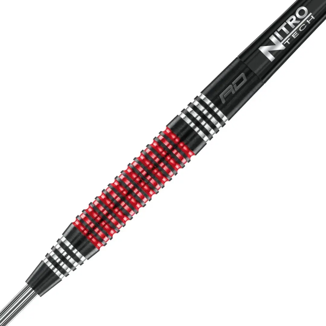Red Dragon Jonny Clayton SE 90% Dartpijlen - 3 Stuks - Zwart/Zilver/Rood