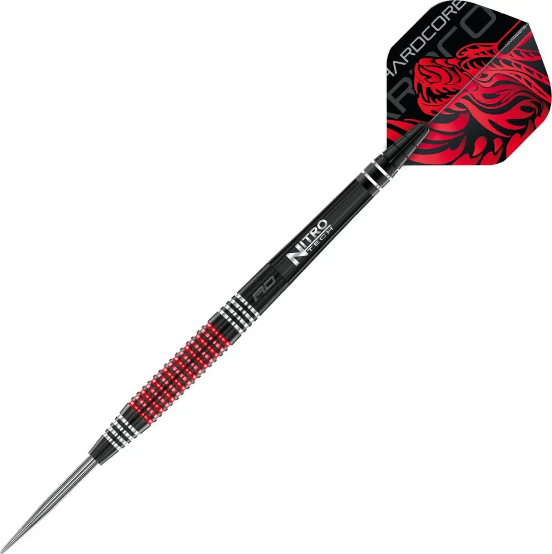 Red Dragon Jonny Clayton SE 90% Dartpijlen - 3 Stuks - Zwart/Zilver/Rood