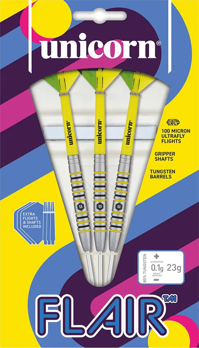Unicorn Flair 4 Dartpijlen 3 Stuks - Multicolor