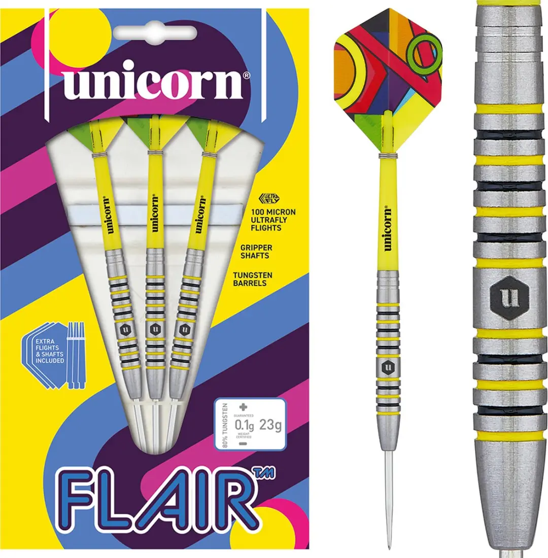 Unicorn Flair 4 Dartpijlen 3 Stuks - Multicolor