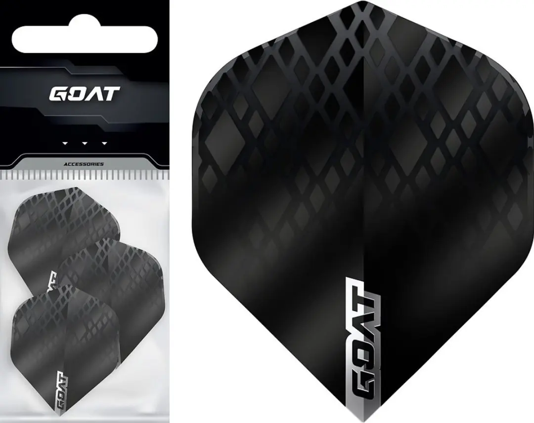 goat Reload NO2 Dart Flights GD7005220 - 3 Stuks - Zwart