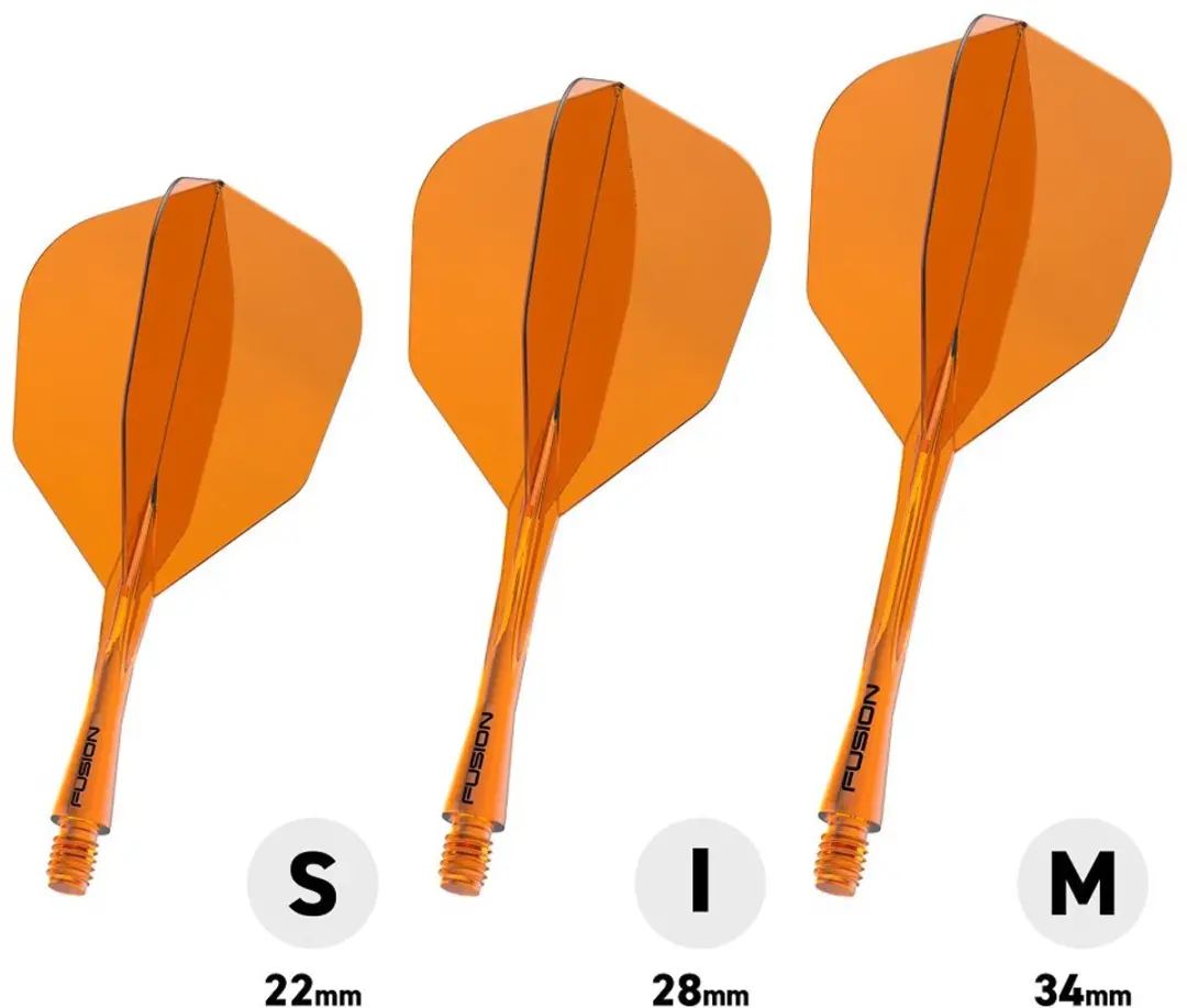 Winmau Fusion NO6 Dartvleugels - Neon Oranje - 3 Stuks