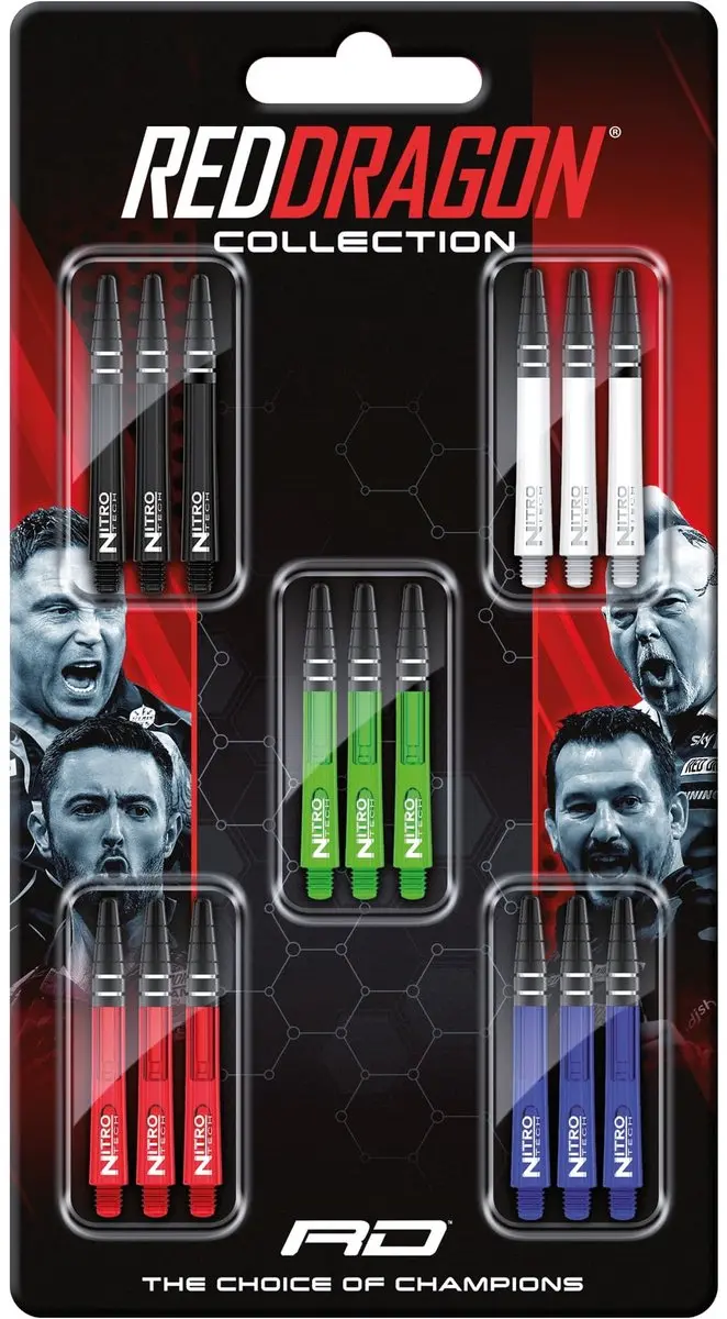 Red Dragon Nitrotech Shaft Collection X0802 Dart Shafts