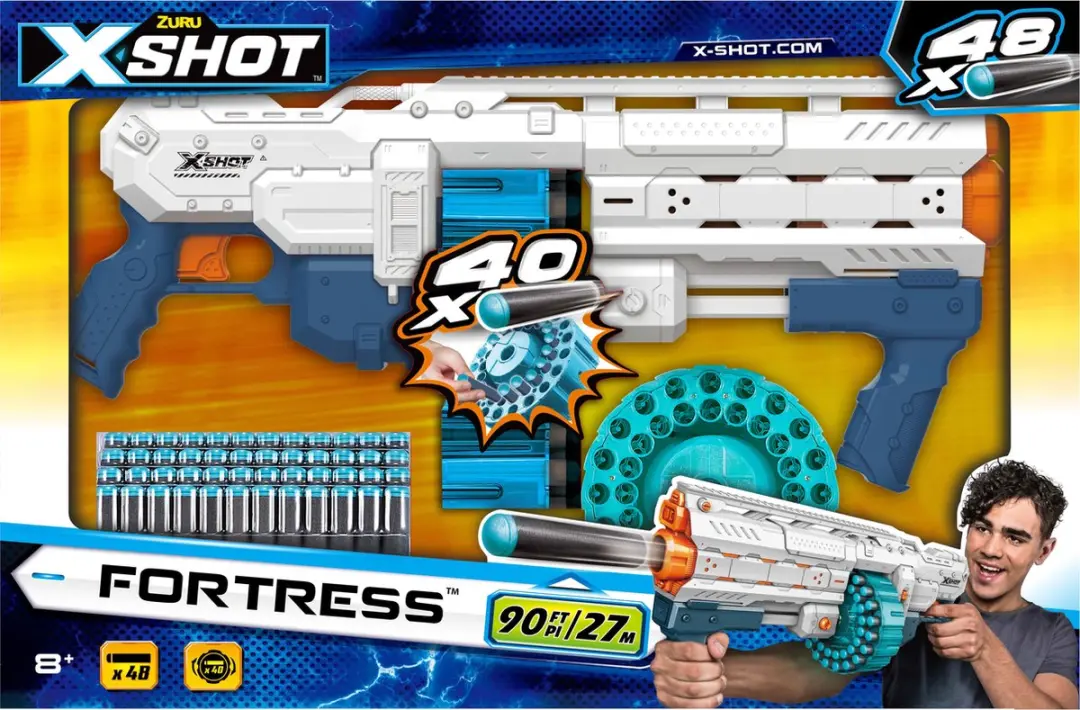 ZURU X-Shot Fortress - 48 Pijlen - Wit