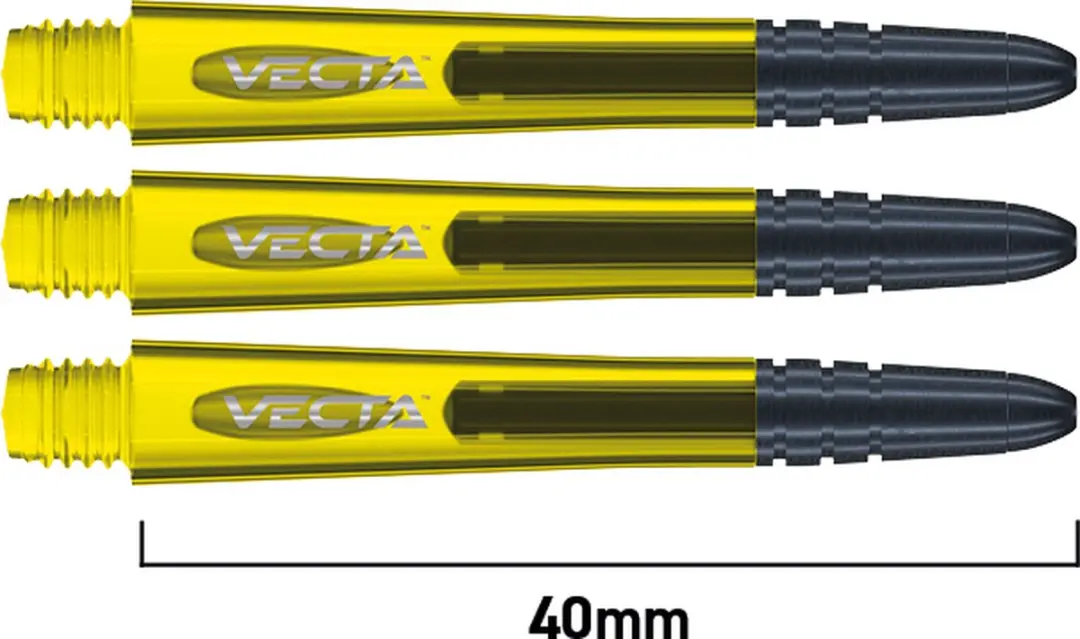 Winmau Vecta Dart Shafts Geel - 3 Stuks