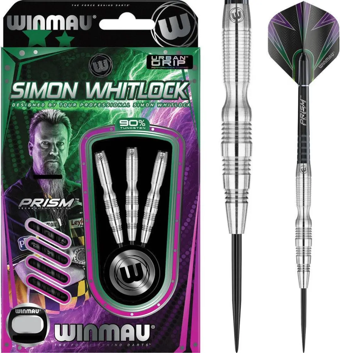 Winmau Simon Whitlock Silver 90% Dartpijlen - 3 Stuks