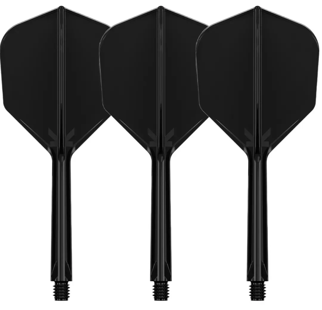 Target K-Flex Black NO6 Dart Flights - Medium - 3 Stuks