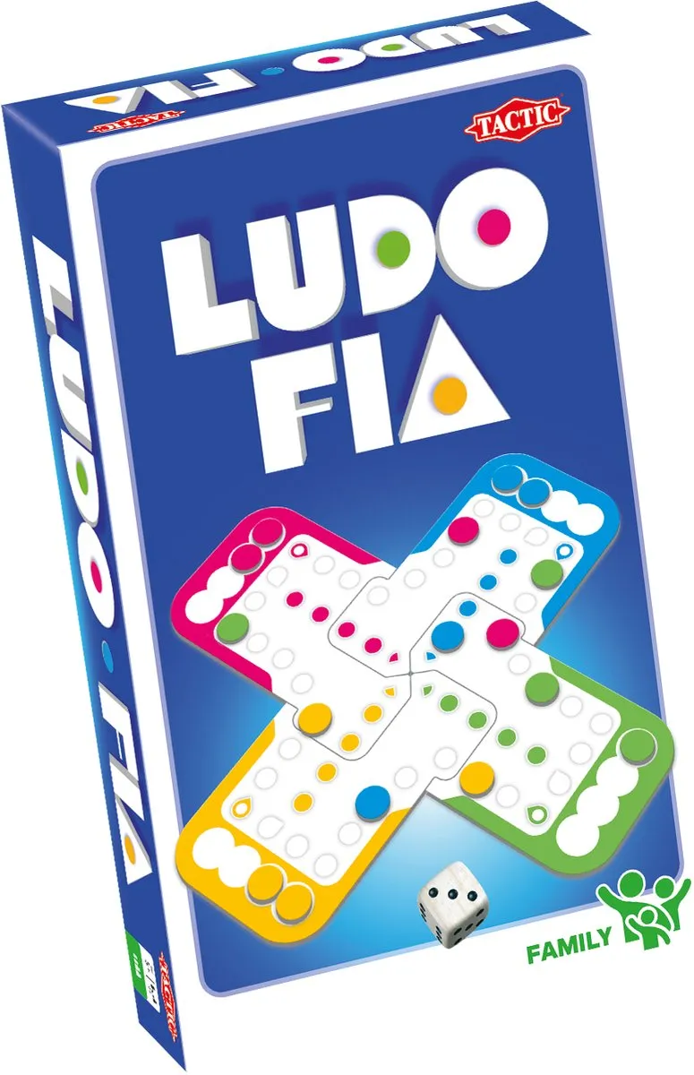 Tactic Ludo Compacte Editie Bordspel 59855 - 2 tot 4 Spelers