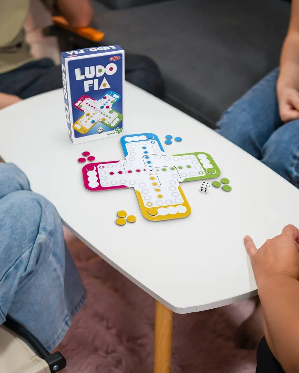 Tactic Ludo Compacte Editie Bordspel 59855 - 2 tot 4 Spelers