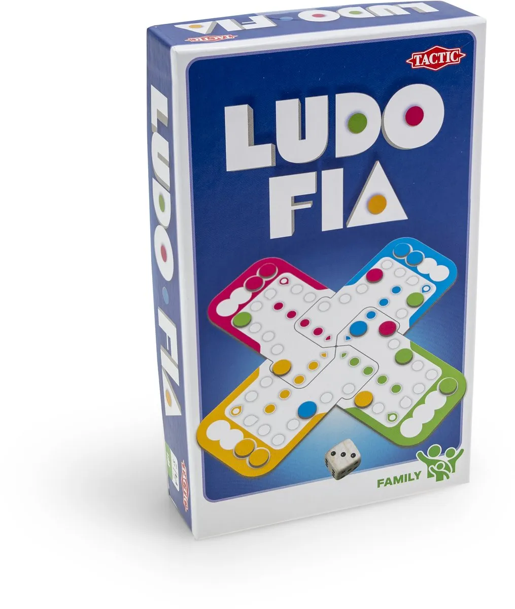 Tactic Ludo Compacte Editie Bordspel 59855 - 2 tot 4 Spelers