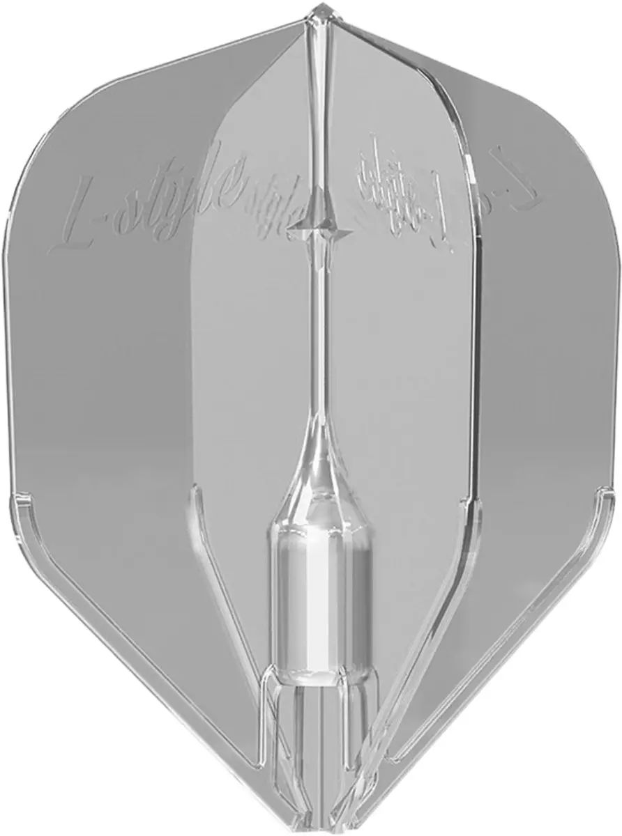 L-Style Fantom EZ L3 Shape Clear Dart Flights - 3 Stuks