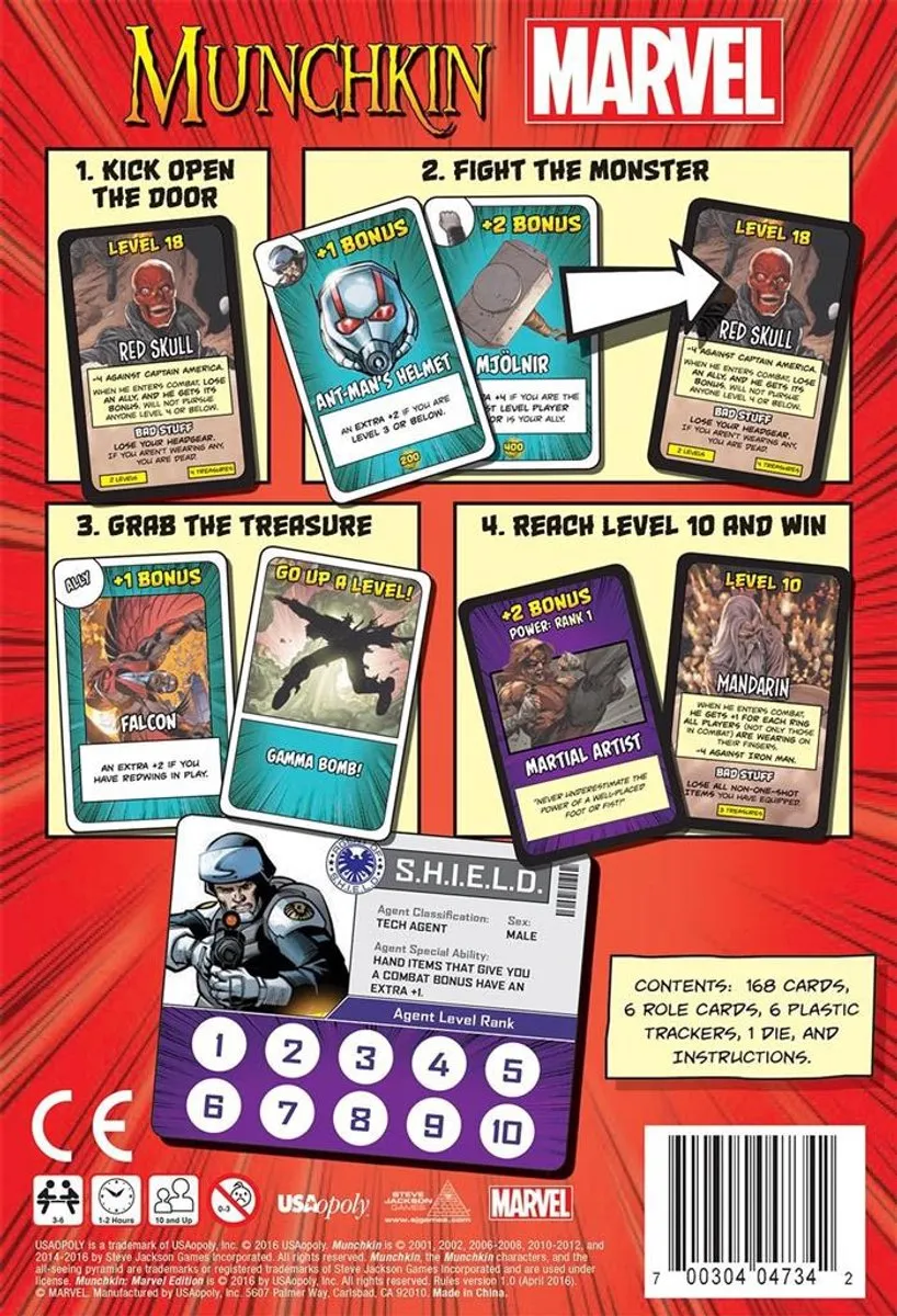 Asmodee Munchkin Marvel - Bordspel - Multicolor