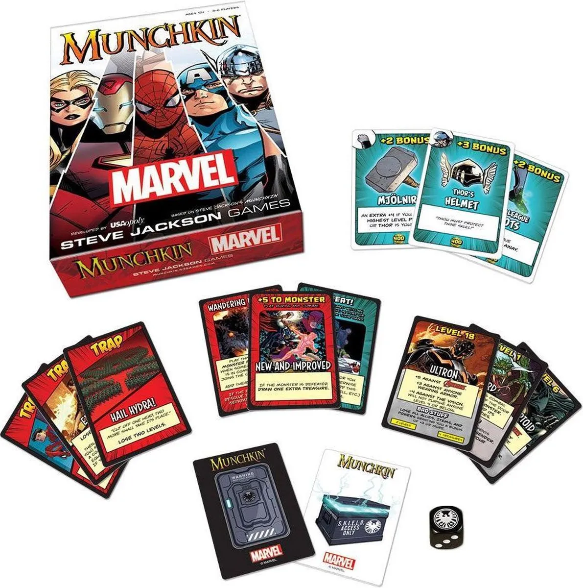 Asmodee Munchkin Marvel - Bordspel - Multicolor