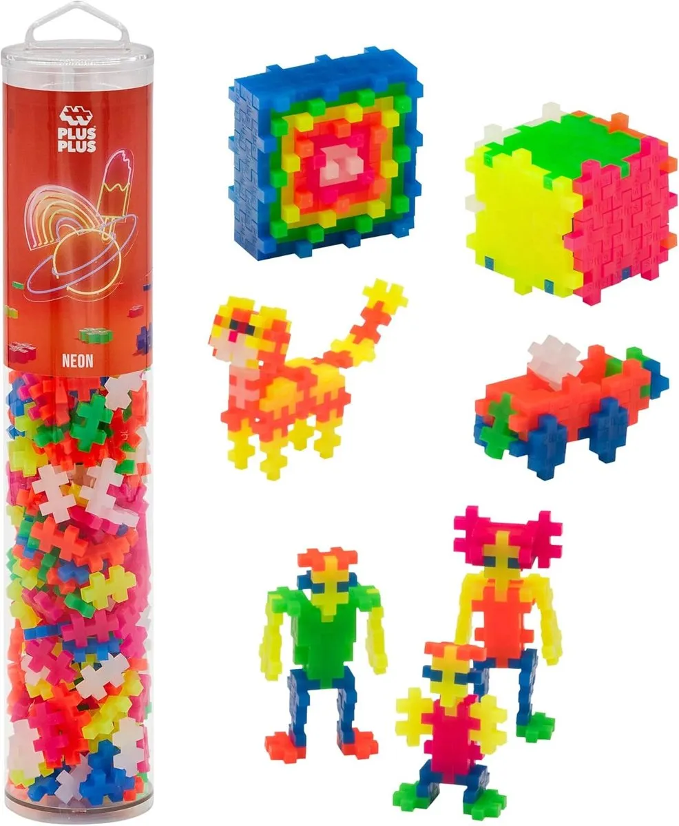 Plus-Plus Neon Bouwset 240-delig