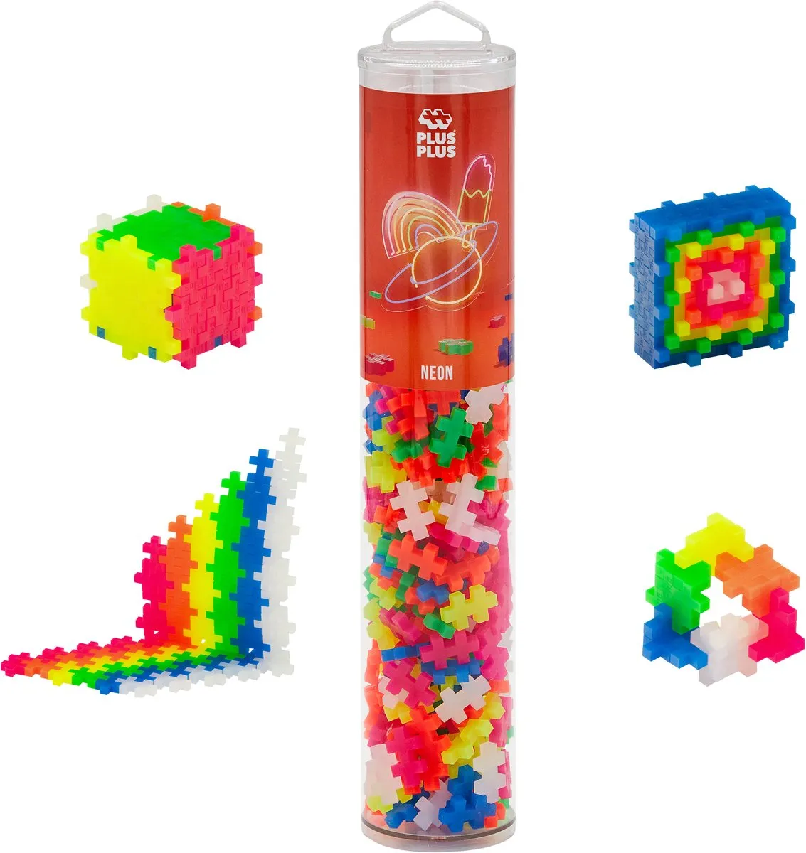 Plus-Plus Neon Bouwset 240-delig - 4186 - afbeelding 6 van 6