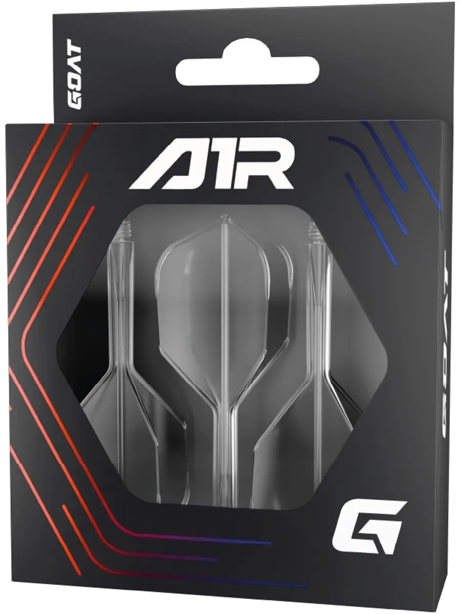 goat Air Clear NO6 Dart Flights GD8000080 - 3 Stuks - Transparant