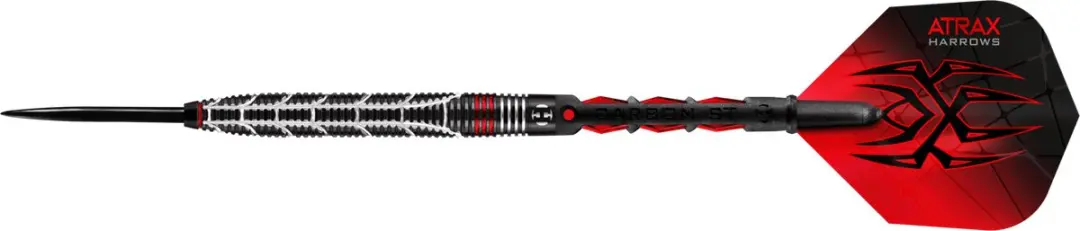 Harrows Atrax 24Gr Darts - 3 Stuks - Zwart/Rood/Zilver