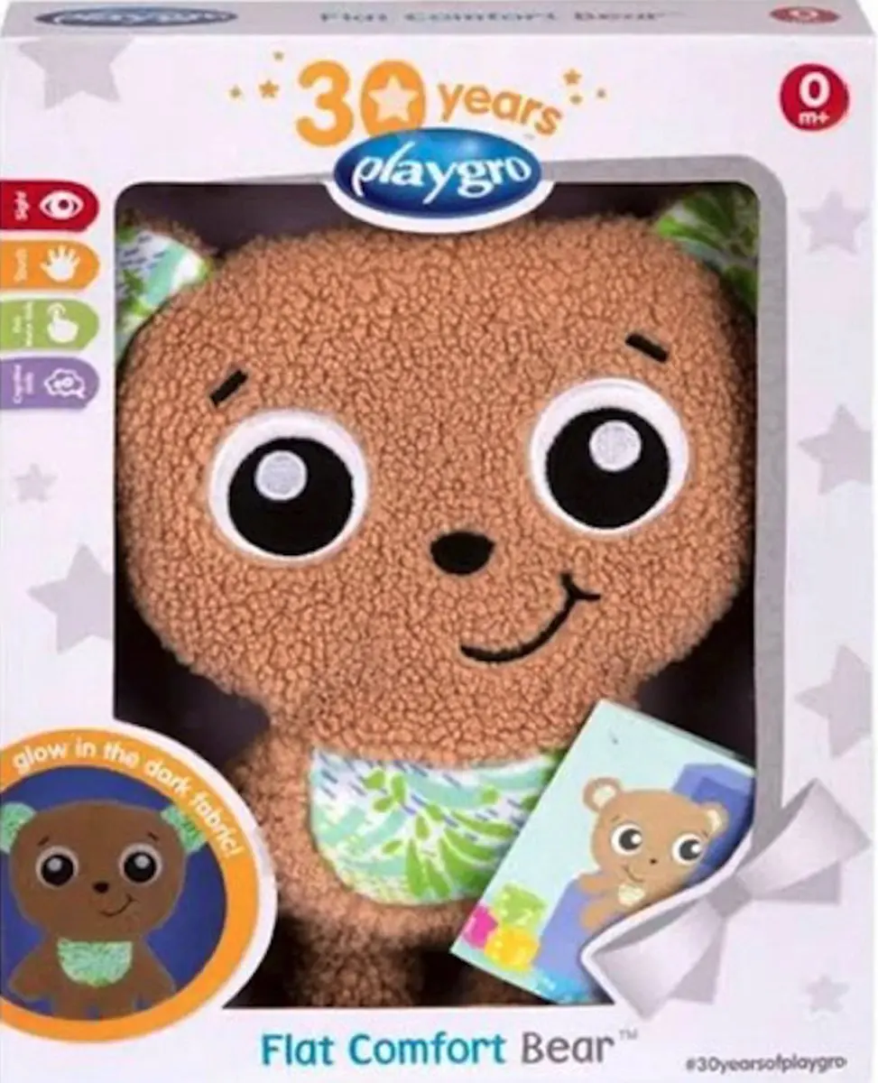 Playgro Flat Comfort Bear Pluche Beer - Bruin