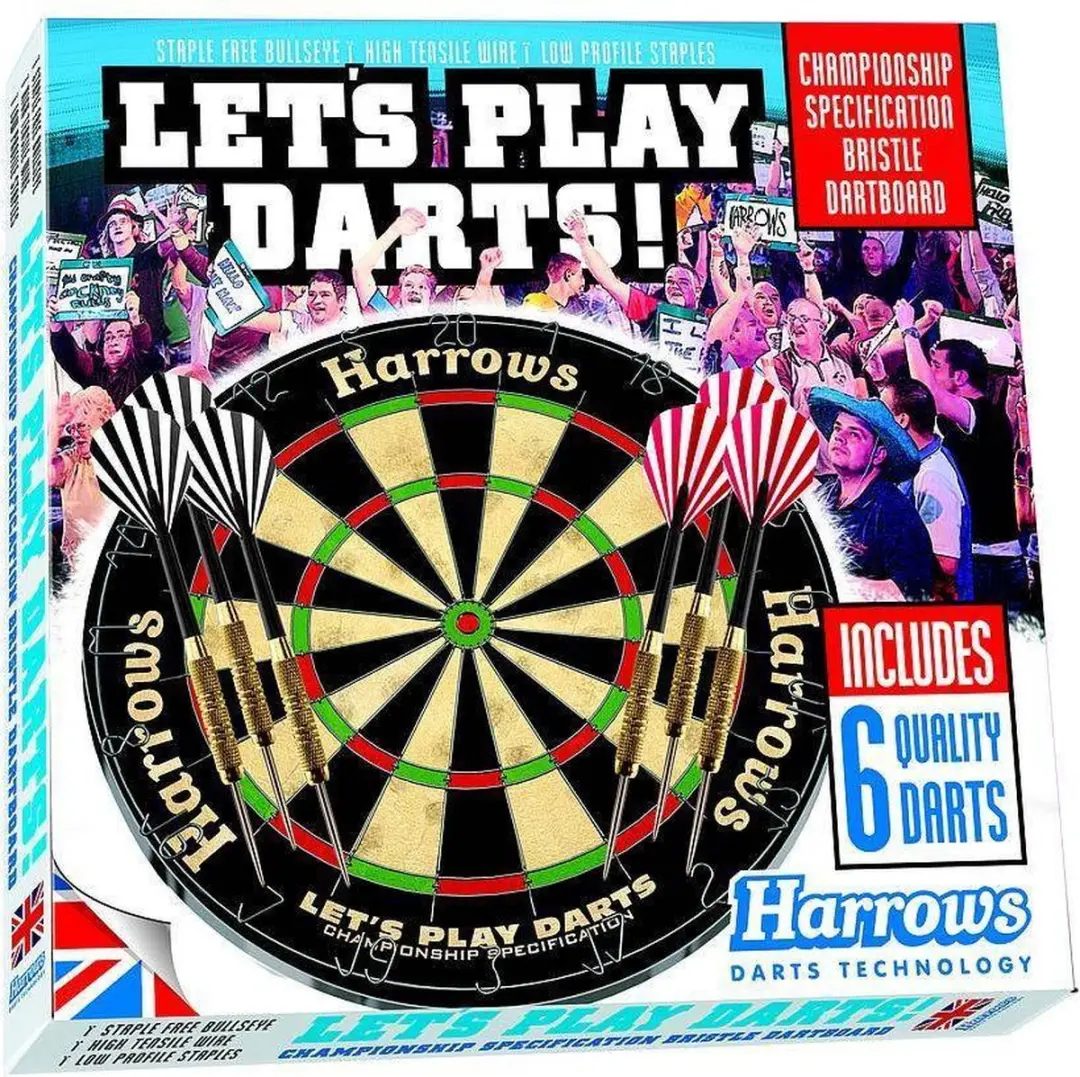 Harrows Let's Play Darts Bristle Board 45cm - MPN 060301