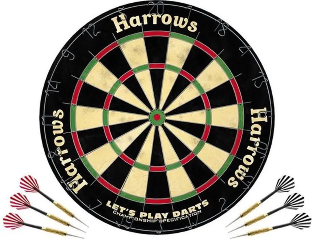 Harrows Let's Play Darts Bristle Board 45cm - MPN 060301