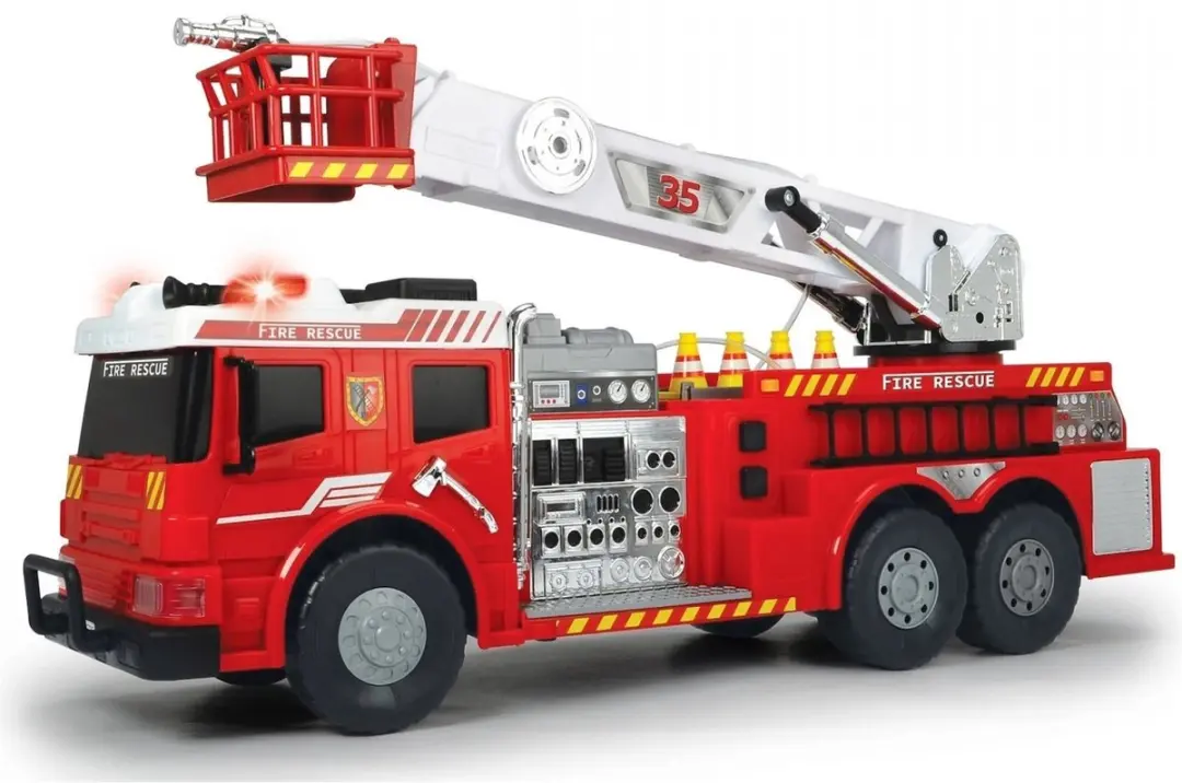 Dickie RC Brandweerwagen met Ladder - Rouge