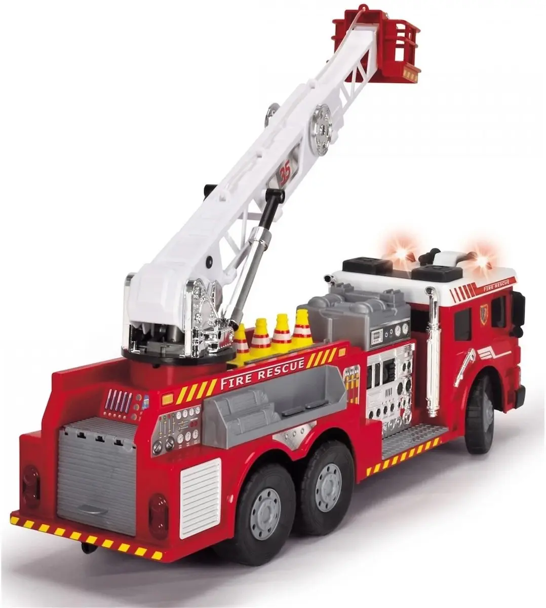 Dickie RC Brandweerwagen met Ladder - Rouge
