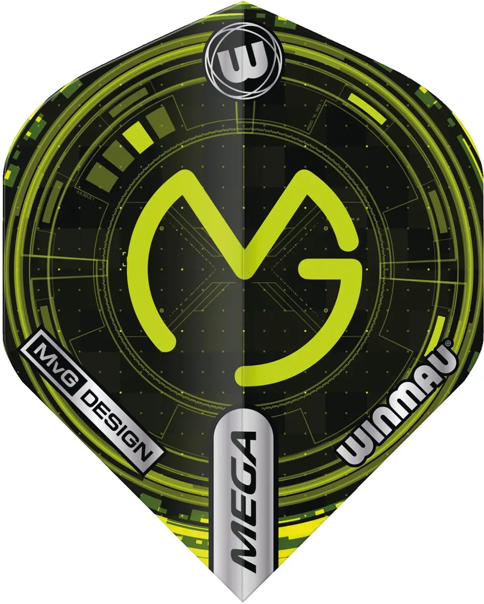 Winmau Mega Standard MVG Design Dart Flights - 3 Stuks