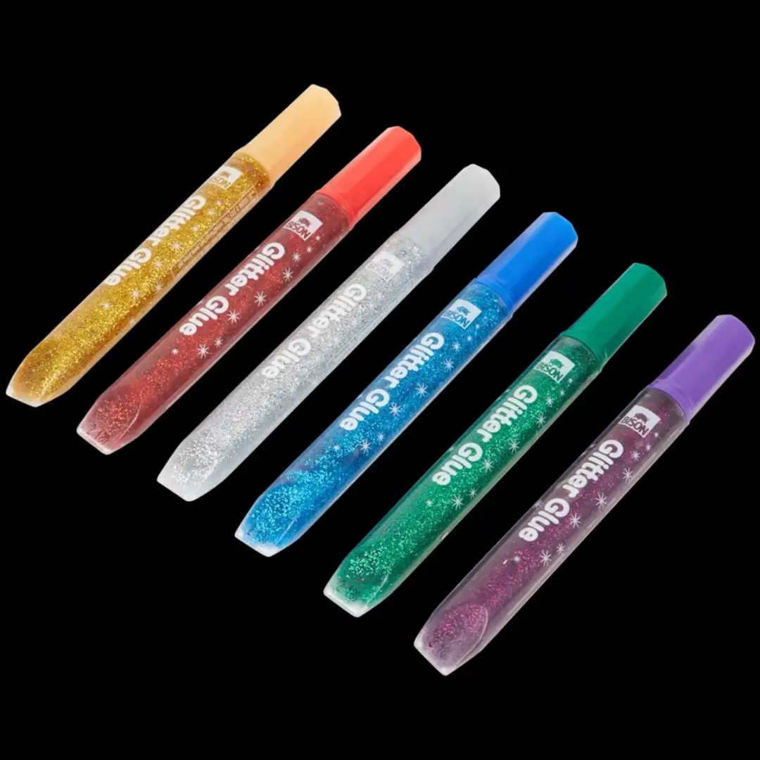 Bison Glitterlijm 6 Stuks